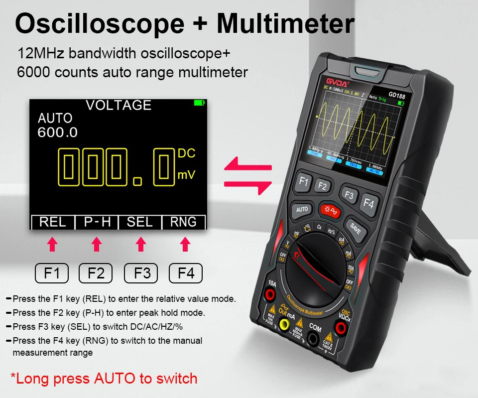GD18804 3 In 1 Oscilloscope -