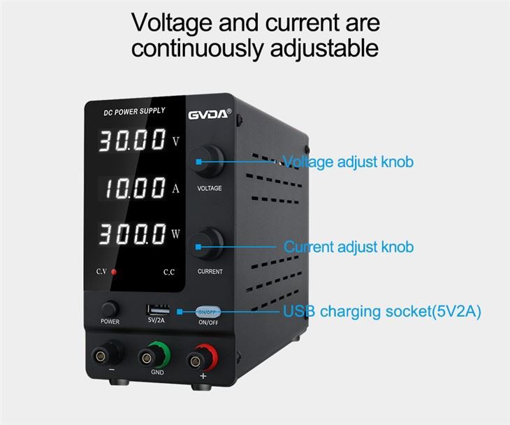 Ajustable Regulated DC Power Supply 60V 5A