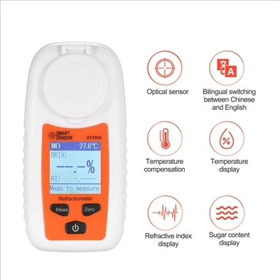 O Cliente da Coréia fez um pedido com 2 0 0pcs St335a Açúcar Brix Meter Refra...